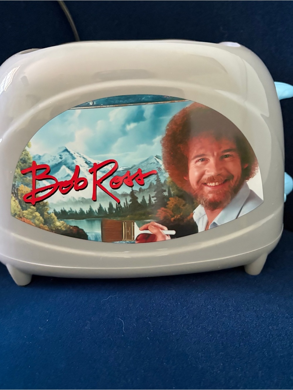 Bob Ross Decorative Toaster- Cream with Multicolor Decal